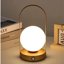 Axyaa LED Metal Table Lamp: Portable, Rechargeable, Dimmable - Bedroom, Hotel, Bar Lighting