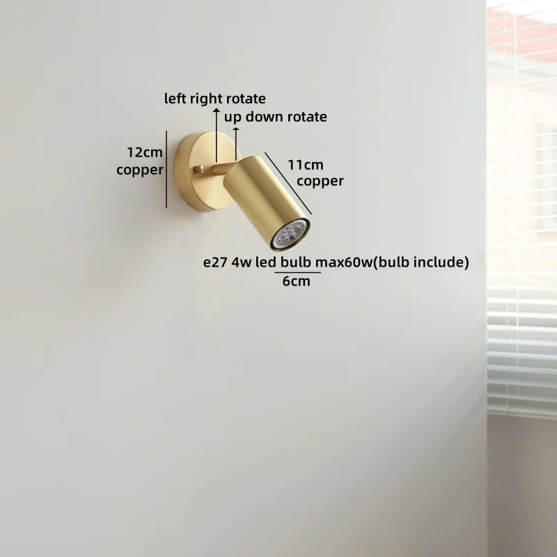 Nordic LED Wall Light Mirror Bathroom Swing Arm Aplique Pared by Axyaa