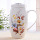 Axyaa Bone  Big Coffee Mug Enamel Tea Time Cup Large Christmas Gift