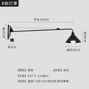 Axyaa Industrial Swing Arm Outdoor Wall Lamp LED E27 Rotatable Wall Mounted