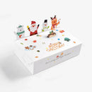 Axyaa Christmas Kraft Paper Candy Cookie Box Set for Kids
