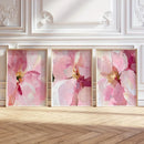 Axyaa Abstract Pink Peony Flower Canvas Print for Modern Home Decor