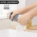 Axyaa Waffle Weave Kitchen Towel Set Absorbent Cleaning Cloth Cotton Dishcloth