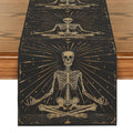 Axyaa Skull Astrology Table Runner for Wedding Decor and Dining Table Display