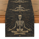 Axyaa Skull Astrology Table Runner for Wedding Decor and Dining Table Display