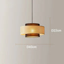 Axyaa Woven Rattan Chandelier LED Pendant Light for Home Decor