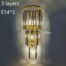 Luxury Crystal Wall Lamp for Axyaa Living Room, Hotel, and Banquet Hall by Axyaa