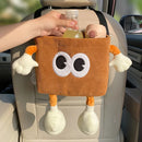 Axyaa Car Backseat Organizer and Trash Bin with Cup Holder and Tissue Box