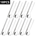 Axyaa Black Gold Stainless Steel Cutlery Set - 18Pcs Tableware Kitchen Silverware