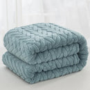 Axyaa High-Gram Jacquard Tafu Fleece Multi-Functional Blanket