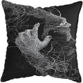 Axyaa Abstract Hands Art Decor Pillow Cover 45x45cm