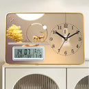 Axyaa Perpetual Calendar Desktop Clock Silent Home Office Ornament