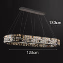Axyaa Crystal Ceiling Chandeliers: Modern Hanging Light Fixture for Dining & Living Room
