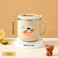 Axyaa Kid's Insulated Capybara Stainless Steel Cup with Straw - 270ml