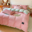 Axyaa Velvet Duvet Cover Set - Warm & Cozy Bedding for Twin Queen King