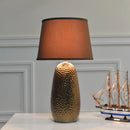 Axyaa Modern Brown Luxury Ceramic Table Lamps LED Artistic Design E27