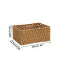 Large Woven Storage Basket Organizer by Axyaa - Home Closet Clothes Box