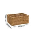 Axyaa Foldable Woven Storage Basket - Organize Clothes, Sundries, and Decor