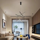 AXYAA Minimalist Duplex LED Chandelier for Living Room, Restaurant, Villa Hall