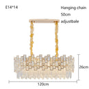 Axyaa Oval Crystal Chandelier LED Lighting in Gold and Black for Luxe Living Room Decor