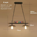 Axyaa Retro Industrial Billiard Pendant for Creative Nostalgic Room Decoration