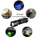 Axya Tactical LED Flashlights 3 Modes Zoomable Lanterns 6-Pack