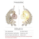 Axyaa Peacock Wall Lamp Sconce Light for Living Room Bedroom