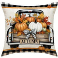Axyaa Farm Fresh Pumpkins Pattern Cushion Cover for Sofa, Bedroom, Car