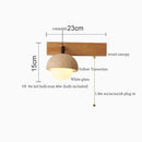 Axyaa LED Wall Lamps Indoor Bedroom Loft Pull Chain Yellow Travertine Vintage Wabi Sabi Mirror Light