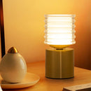 Axyaa Cordless Magnetic Desk Lamp, Three-Level Dimmable LED Table Lamp, Rechargeable & Portable