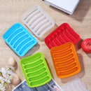 Axyaa Silicone Sausage Mold 6-hole High-temp Resistant Easy Demolding Accessory Food Box