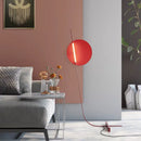 Axyaa Red Sun Art Floor Lamp: Minimalist Design for Living Room & Bedroom