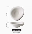Axyaa Irregular Petal Bowl - Elegant Deep Plate for Salads, Fruits