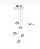 Axyaa Modern Staircase Chandeliers LED Pendant Lights for Living Room