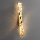 Axyaa Crystal Gold Metal Wall Lamp: Modern Irregular LED Wall Light for Luxury Decor