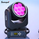 Axyaa 7x40W RGBW Zoom Moving Head Light for Stage Party Concert Bar Club