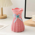 Axyaa Porcelain Style DIY Flowerpot Vase Home Decoration Ornaments