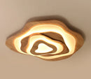 Axyaa Nordic Wood LED Ceiling Chandelier with Remote Control for Home Décor
