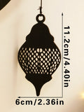 Axyaa Wooden Moon and Star Lantern - Ramadan & Eid Festival Decor, Islamic Gift