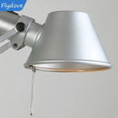 Axyaa Metal Straw Hat LED Wall Lamp with Rotatable Light, Bedroom Study Reading E27 Switch, Adjustable Lighting