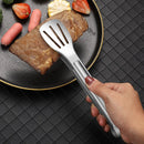 Axyaa Stainless Steel BBQ Tongs Set - Heat Resistant Kitchen Cooking Clips