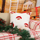 Axyaa Christmas Embroidered Crutches Pillow Cover - Festive Throw Cushion Case