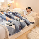 Axyaa Cozy Faux Lambswool Winter Weighted Blanket - Double Sided Plush Quilt