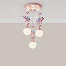 Axyaa Princess Carousel LED Chandelier for Room Decor and Lighting