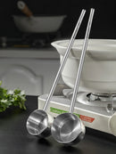 Axyaa Stainless Steel Long Handle Seasoning Ladle Spoon