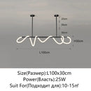 Axyaa Nordic LED Chandelier for Home Decor - Luminous Pendant Lighting