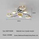 Axyaa Crystal LED Ceiling Lamp for Home Decor and Lighting