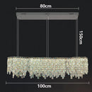 Axyaa Luxury Crystal Chandelier for Living Room Dining Room Lighting