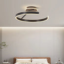 Axyaa LED Ceiling Light: Modern White Black Design for Home Living Room Décor