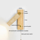 Axyaa Industrial Vintage LED Wall Lamp Yellow Travertine Stone Staircase Lighting